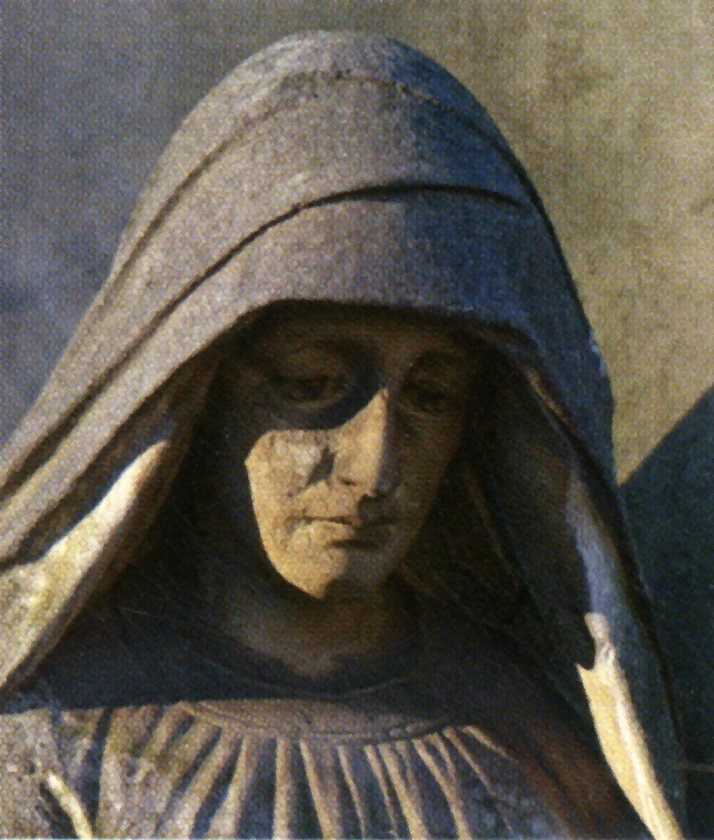 Grobowiec Adolfa Daaba. Twarz żałobnicy.