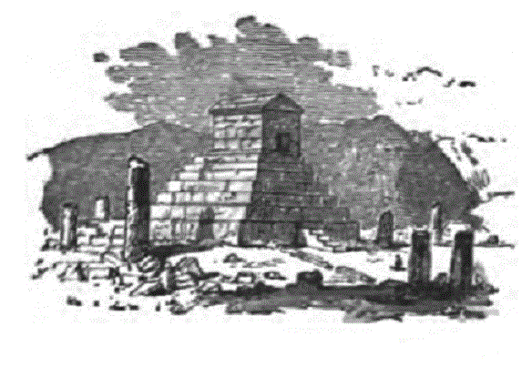 Grobowiec Cyrusa Wielkiego. Rysunek