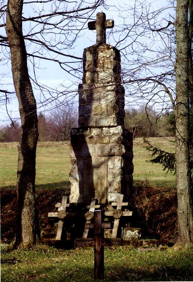 Pomnik – obelisk na cmentarzu nr 43 w Radocynie
